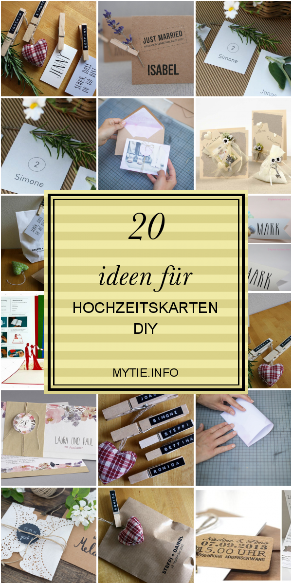 20 Ideen Für Hochzeitskarten Diy